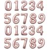 21 Inch Small Number Balloons 0-9 Wedding Wedding Room Baby Birthday Party Decoration Aluminum Foil Rose Gold Balloon Set