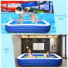 Inflatable Pool for Kids and Adults, 120" X 72" X 22" Oversized Thickened Family Swimming Pool