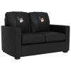 Silver Loveseat with Santa Claus Merry Christmas Logo