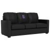 Silver Sofa with Handheld System Logo