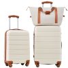 Hardshell Luggage Sets 2Pcs + Bag Spinner Suitcase with TSA Lock Lightweight 20" + 24"