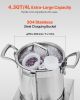 Food Processor Vegetable Chopper 4.3 Quart Food-Grade Stainless Steel Blender