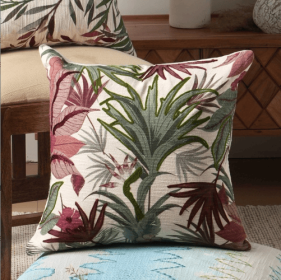 Handcrafted Print Throw Pillow 18x18 Cushion (Option: Style17)