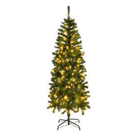 6 Feet Green PVC Material Christmas Tree (Color: green)