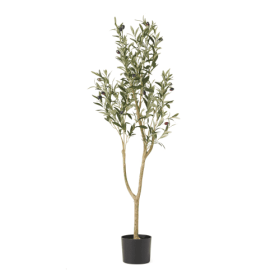120CM ARTIFICIAL OLIVE TREE (Color: green)