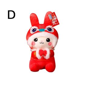 1pc Rabbit Doll (9.84"��4.72"); Lion Plush Toys; New Year's Mascot; Holiday Gifts; Pillow Decorations (Style: D)