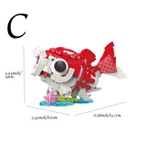 1pc Building Blocks Ornament; Chinese New Year Gifts; Doll Ornaments To Attract Blessings And Wealth 4.61"��3.86"��3.07" (Quantity: 1pc, Style: C)