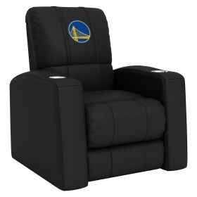 Relax Home Theater Recliner with Golden State Warriors Logo (material: Top Grain Leather *Custom Order 8 Week Lead time No Returns*)