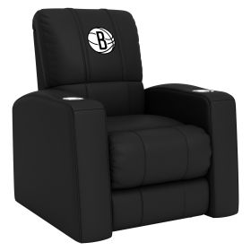 Relax Home Theater Recliner with Brooklyn Nets Primary (material: Commercial Grade Synthetic Leather)