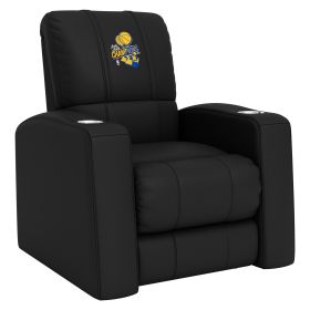 Relax Home Theater Recliner with Golden State Warriors 2018 Champions Logo Panel (material: Commercial Grade Synthetic Leather)