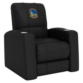 Relax Home Theater Recliner with Golden State Warriors Global Logo (material: Top Grain Leather *Custom Order 8 Week Lead time No Returns*)