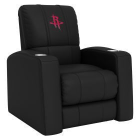 Relax Home Theater Recliner with Houston Rockets Logo (material: Top Grain Leather *Custom Order 8 Week Lead time No Returns*)
