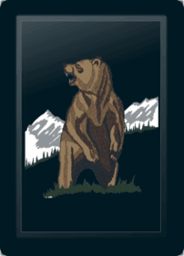 Bear-Standing Logo Panel (Logo Panel Size: 30" Panel For All Other Chairs)