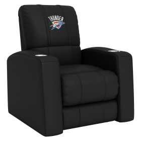 Relax Home Theater Recliner with Oklahoma City Thunder Logo (material: Commercial Grade Synthetic Leather)