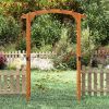 7/7.5 Feet Garden Arch Wooden Arbor Outdoor Wood Trellis for Climbing Plants